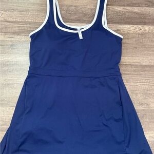 Navy Blue Sleeveless Mini Dress